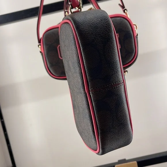 Coach Jamie Wristlet In Signature Canvas With Varsity Motif
IM/Brown/Watermelon - Picture 7 of 16